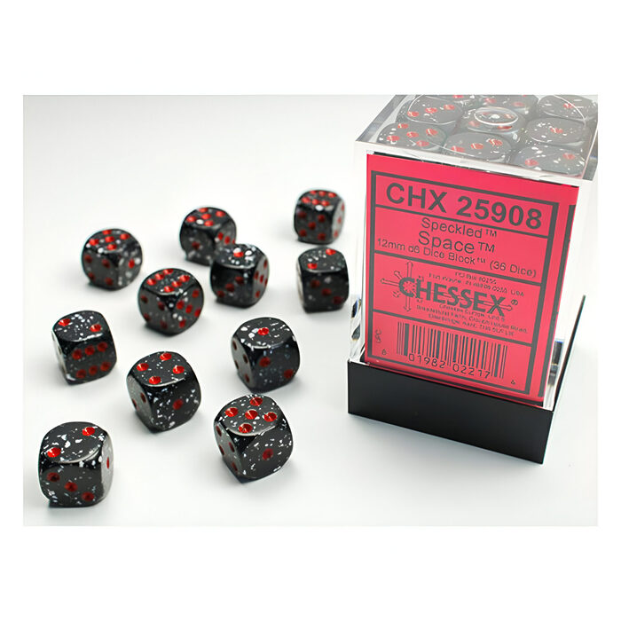 Chessex – Speckled 12mm D6 Dice Block – Space