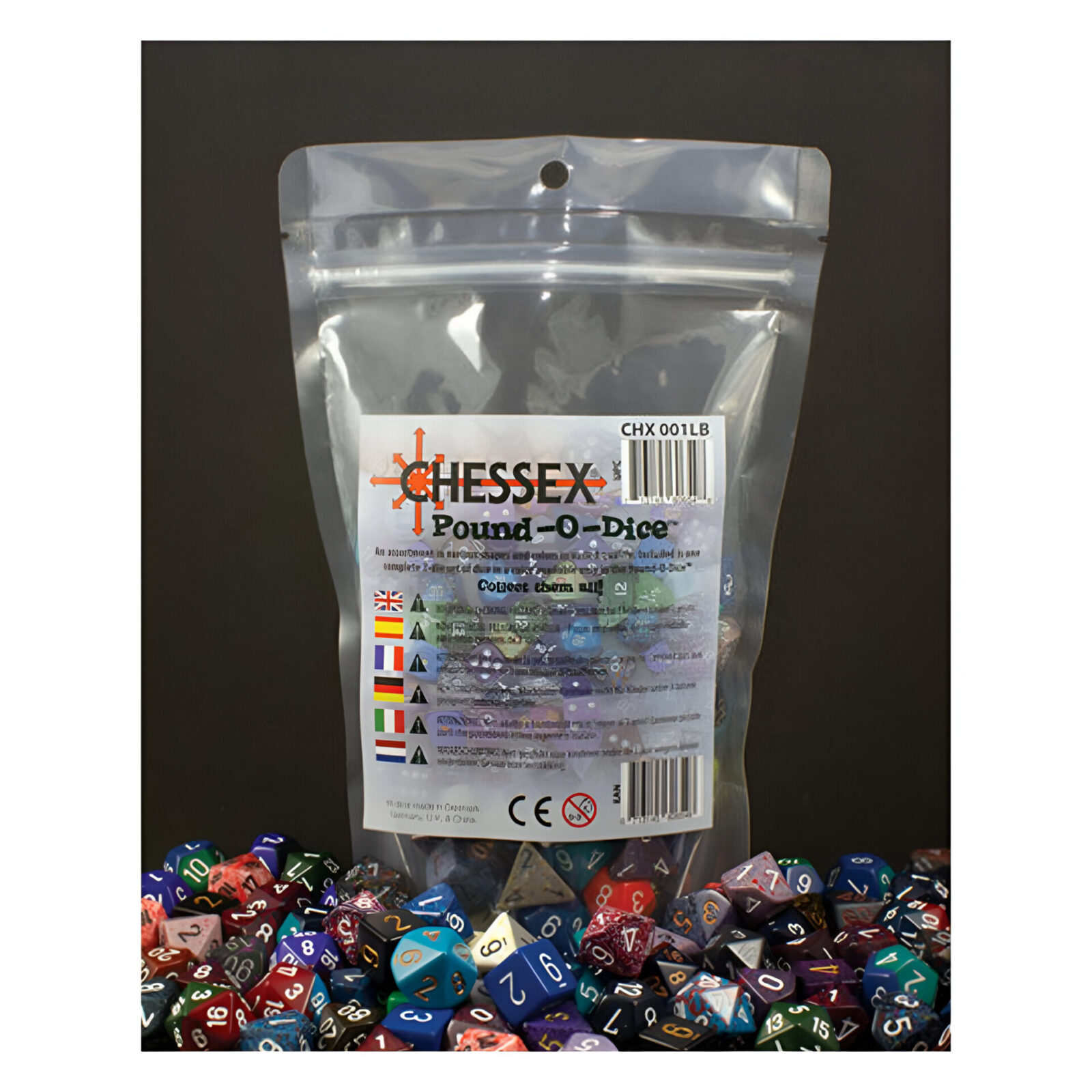 Chessex – Pound-o-Dice – 80-100 Dice