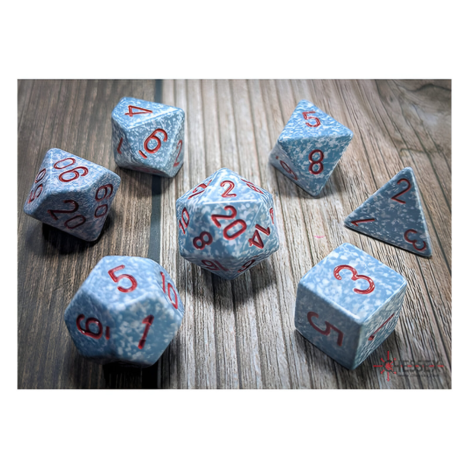 Chessex – Speckled Polyhedral 7 Dice Set – Air