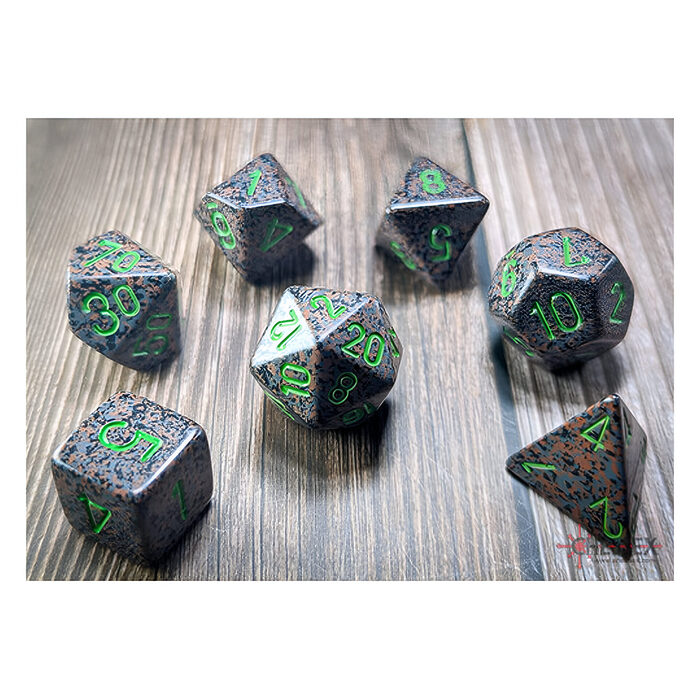 Chessex – Speckled Polyhedral 7 Dice Set – Earth