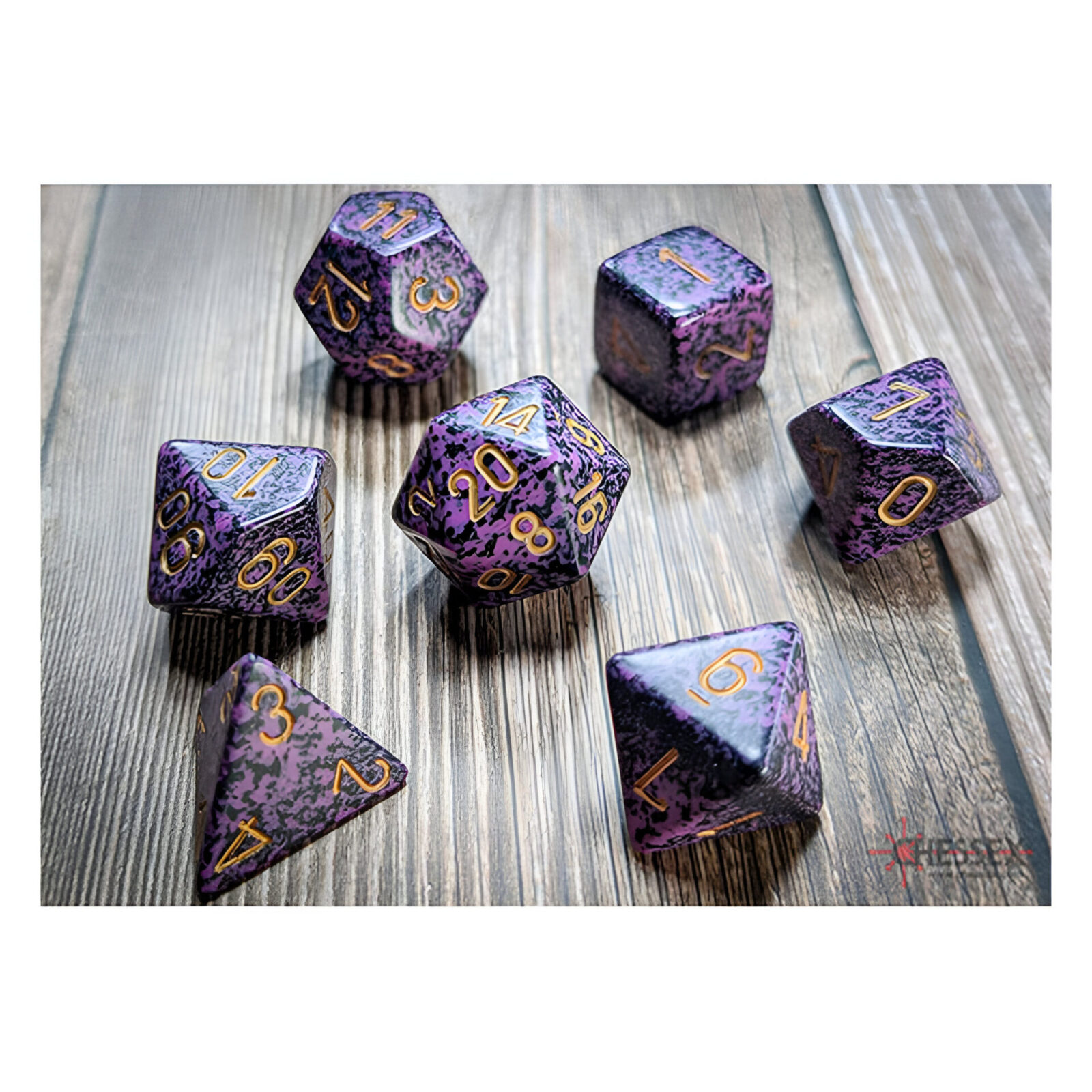 Chessex – Speckled Polyhedral 7 Dice Set – Hurricane