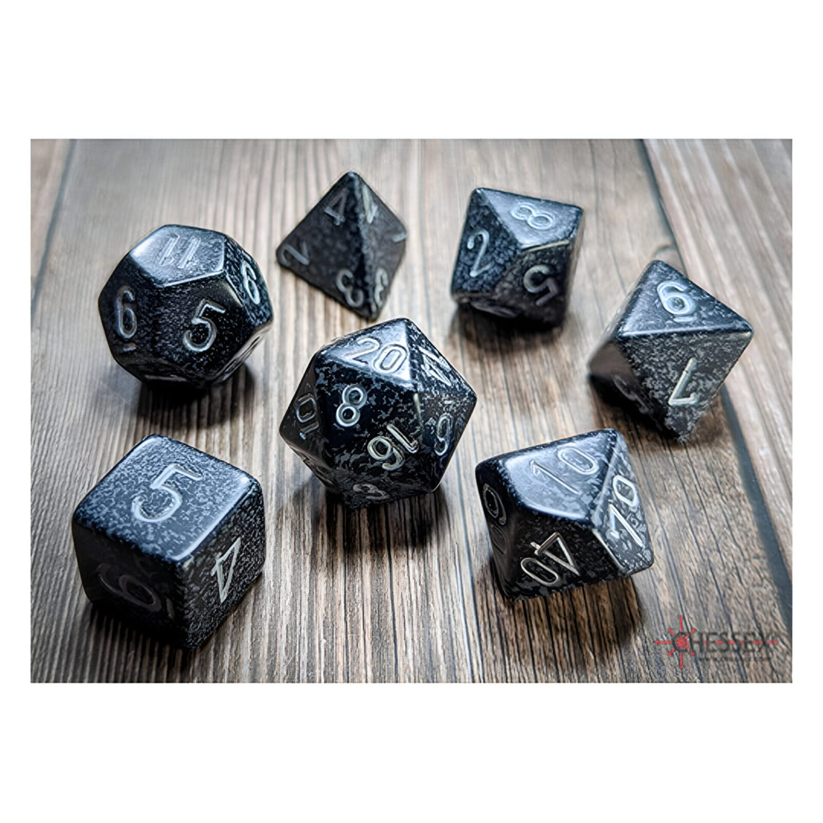 Chessex – Speckled Polyhedral 7 Dice Set – Ninja