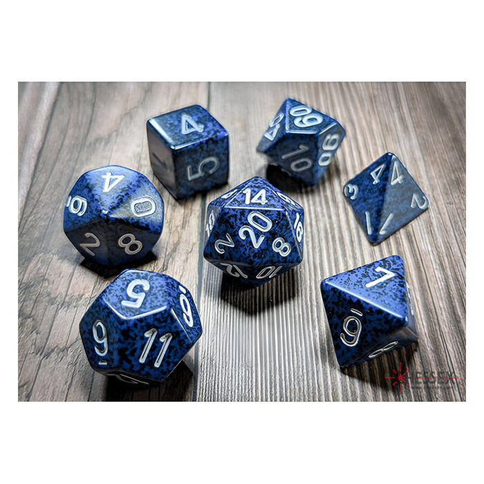 Chessex – Speckled Polyhedral 7 Dice Set – Stealth