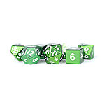 Fanroll – 16mm Metal Polyhedral Dice Set: Green