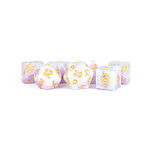 Fanroll – 16mm Resin Polyhedral Dice Set: Lavender