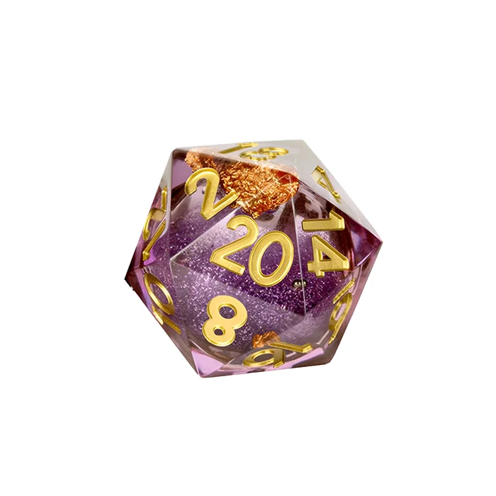 Fanroll – Individual D20 Elixir Liquid Core Dice: Aether Abstract 3