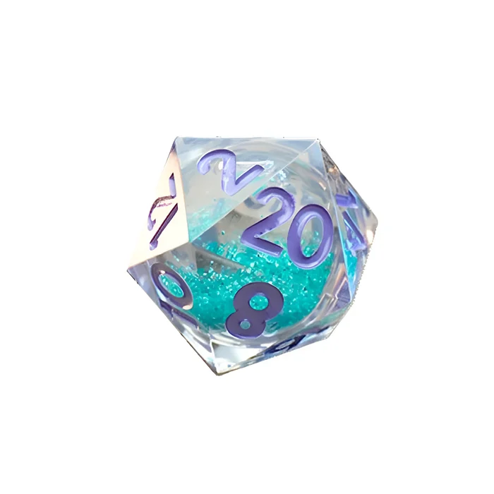 Fanroll – Individual D20 Elixir Liquid Core Dice: Disco Vibes 3