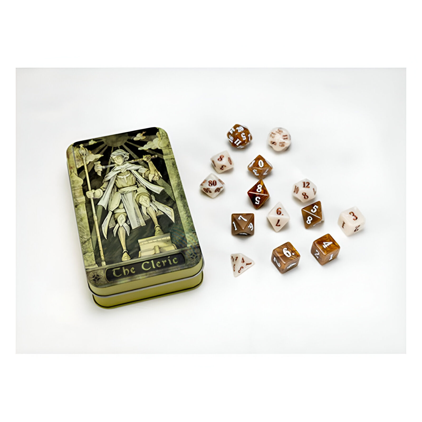 Beadle & Grimms – Character Class Dice Set in Tin – The Cleric