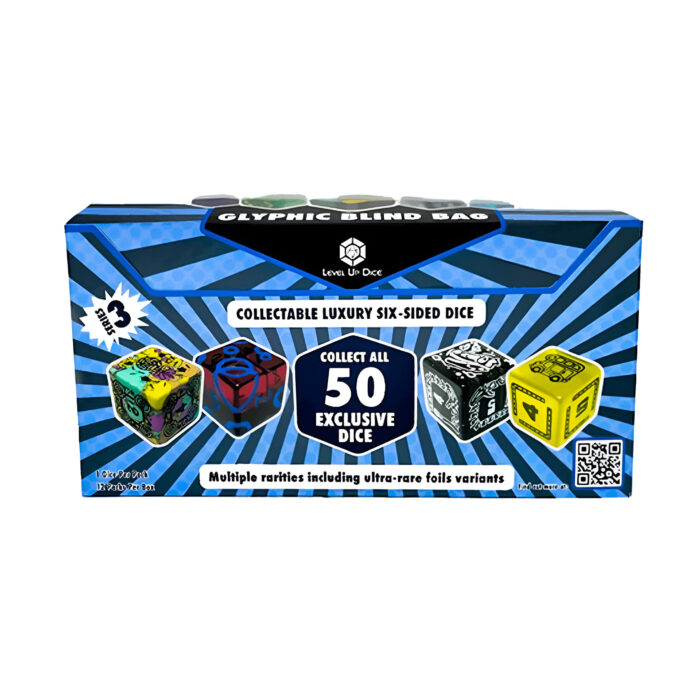 Level Up Dice – Glyphic Luxury D6 Blind Bag Series 3 (12 Packs)