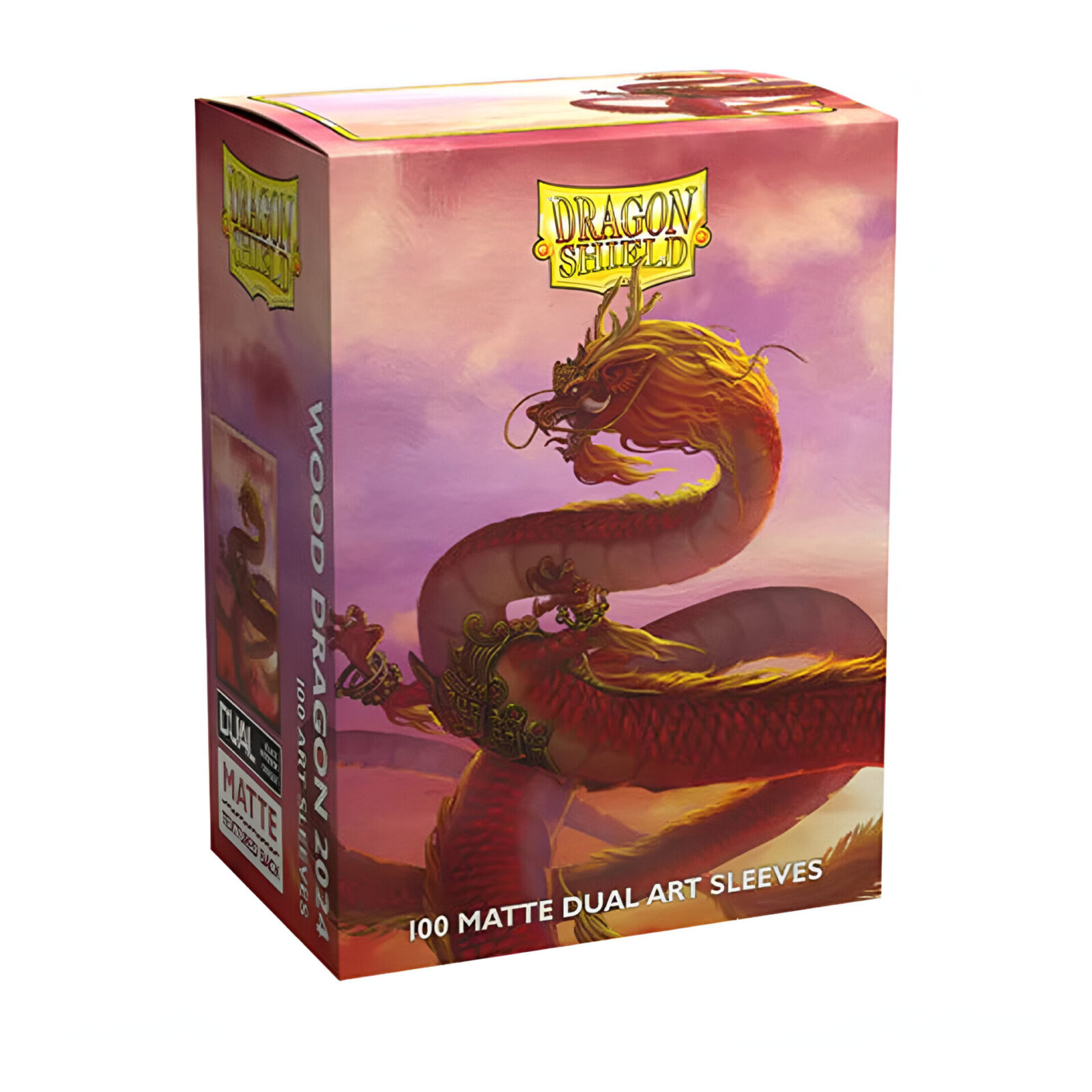 Dragon Shield – Dual Matte Art Standard Size Sleeves 100pk – Limited Edition Wood Dragon (10 Packs)