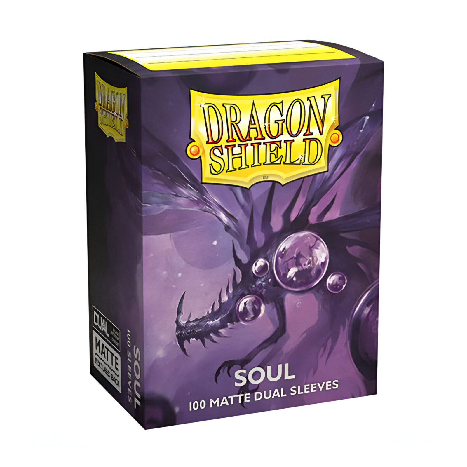 Dragon Shield – Dual Matte Art Standard Size Sleeves 100pk – Limited Edition Metallic Soul Purple (10 Count)