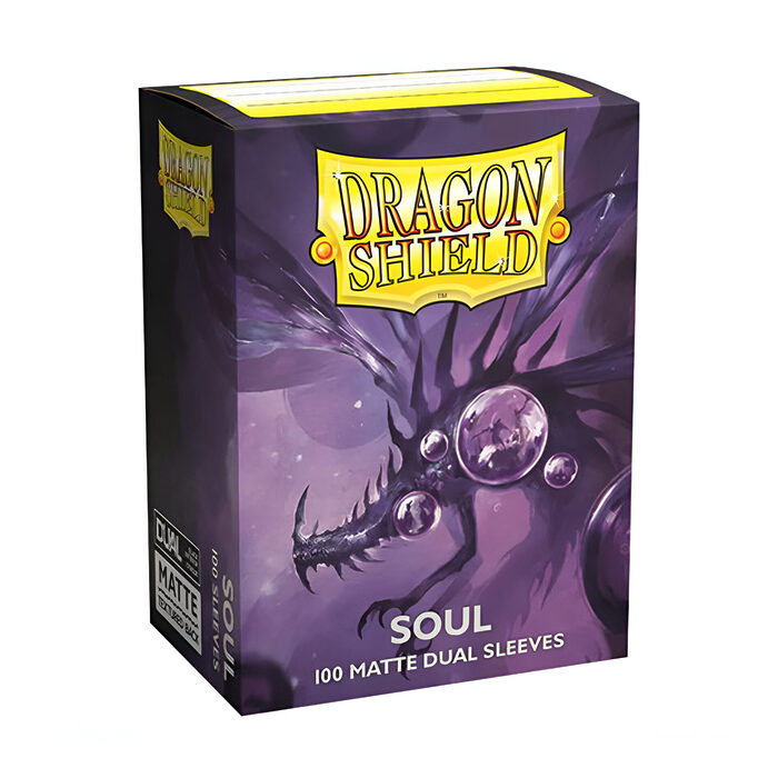 Dragon Shield – Dual Matte Art Standard Size Sleeves 100pk – Limited Edition Metallic Soul Purple (10 Packs)