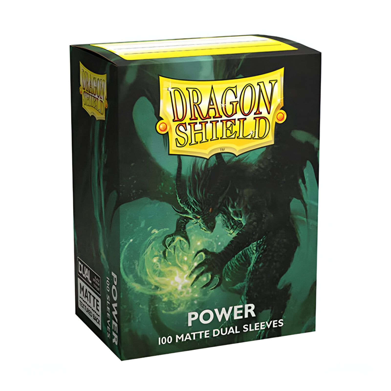 Dragon Shield – Dual Matte Art Standard Size Sleeves 100pk – Limited Edition Metallic Power Green (10 Packs)