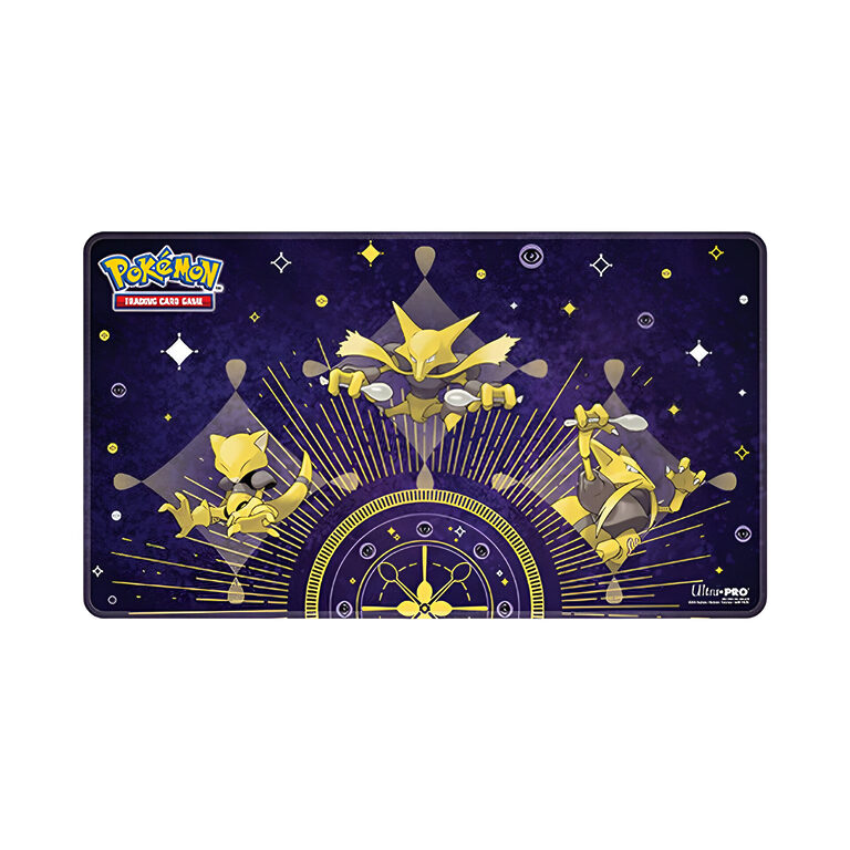 Ultra Pro – White Stitched Playmat – Abra Evolutions – Abra, Kadabra and Alakazam