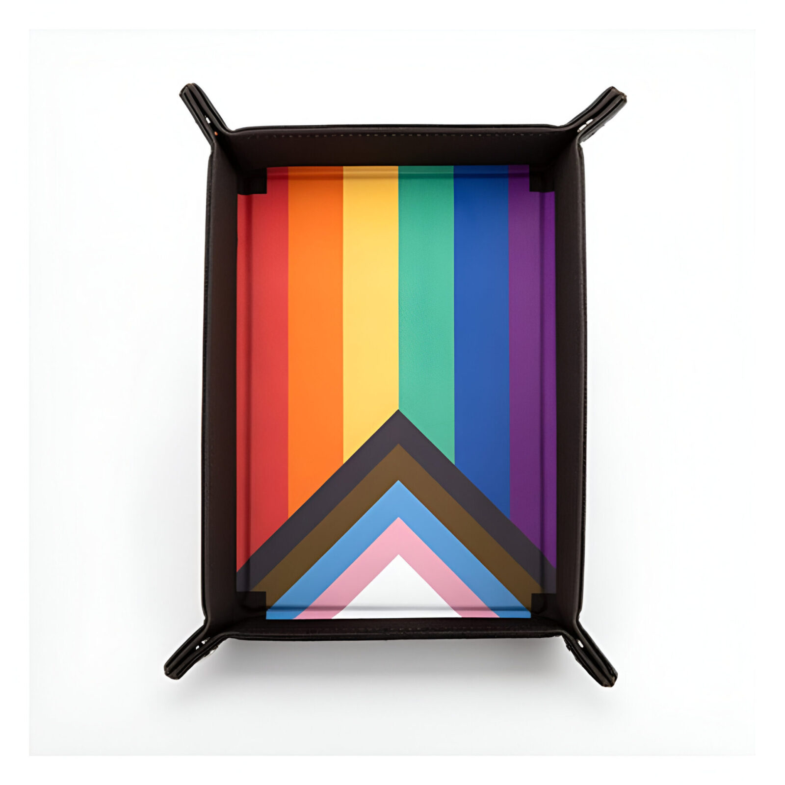 Fanroll – Pride Fold Up Velvet Dice Tray – Rainbow Flag