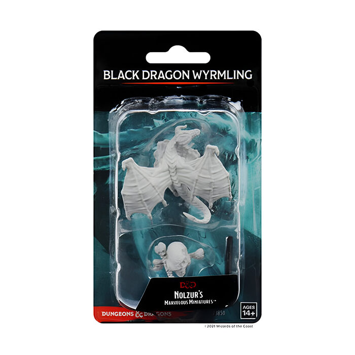 WizKids – D&D Nolzurs Marvelous Miniatures: Black Dragon Wyrmling – Wave 10