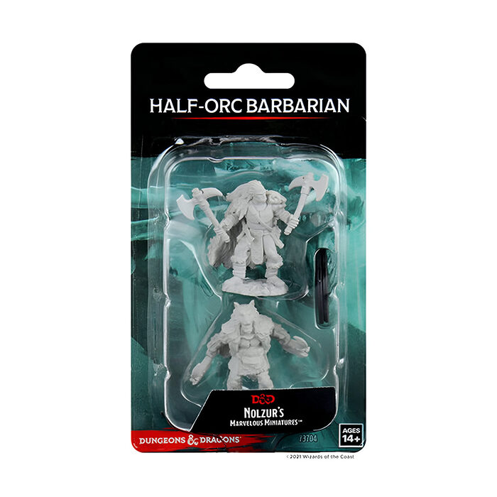 WizKids – D&D Nolzurs Marvelous Miniatures: Male Half-Orc Barbarian – Wave 9