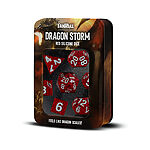 Fanroll – Dragon Storm Silicone Dice Set – Red Dragon Scales