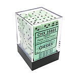 Chessex – Opaque Pastel 12mm D6 Dice Block – Green/Black