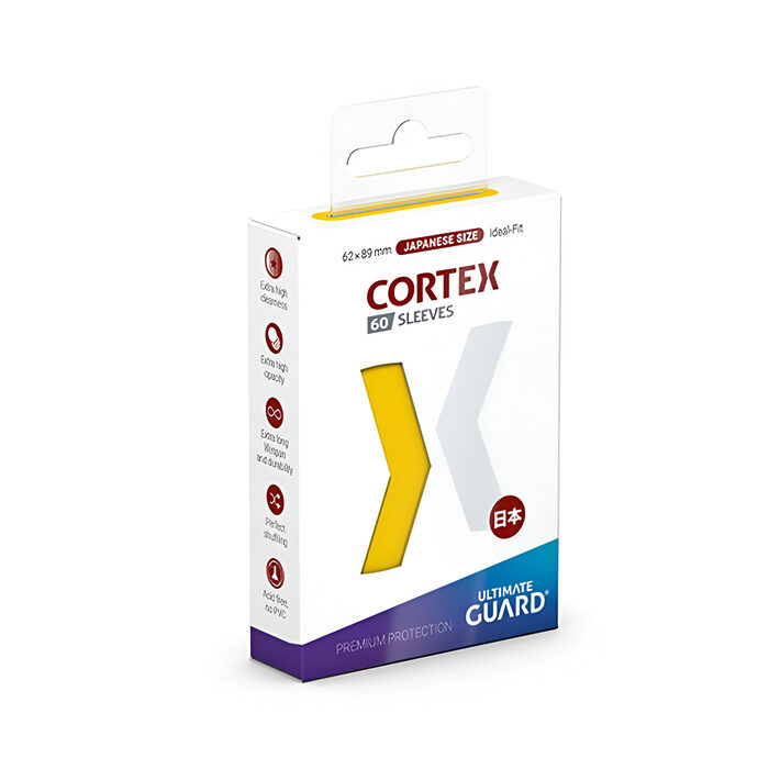 Ultimate Guard – Cortex Sleeves Japanese Size – Yellow 60 Packs