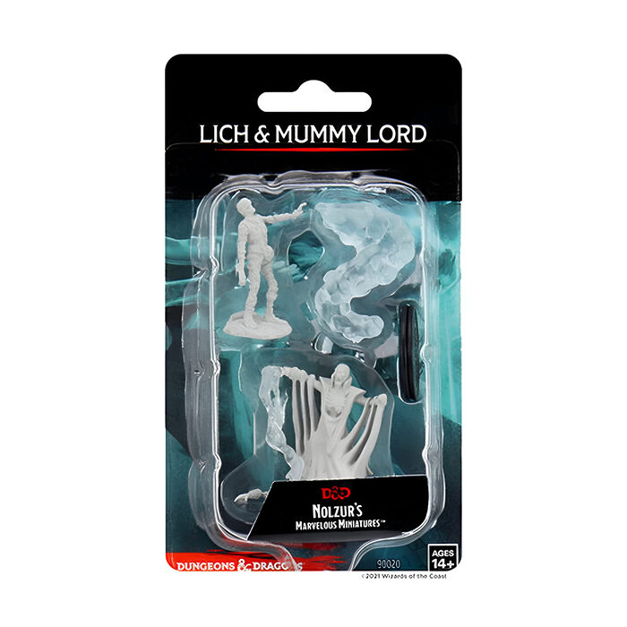 Wizkids – D&D Nolzurs Marvelous Miniatures: Lich & Mummy Lord – Wave 11