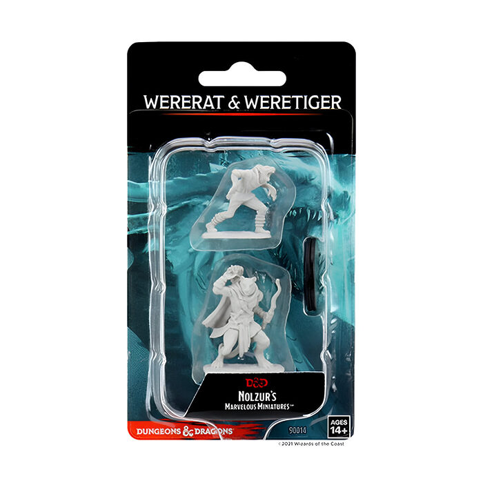 Wizkids – D&D Nolzurs Marvelous Miniatures: Wererat & Weretiger – Wave 11