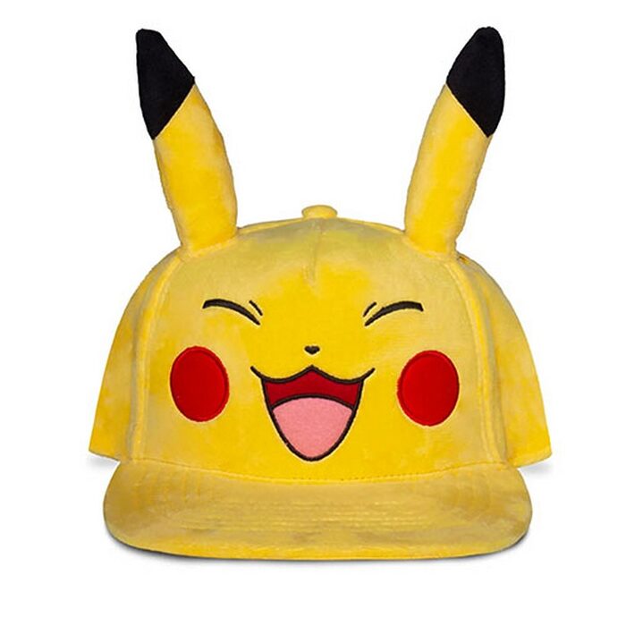 Pokemon – Extremely Happy Plush Pika – Snapback Cap