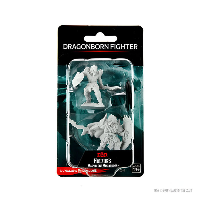 WizKids – D&D Nolzurs Marvelous Miniatures: Dragonborn Fighter Male – Wave 15