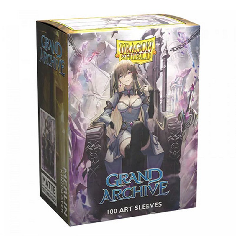 Dragon Shield – Matte Standard Size Sleeves 100pk – Grand Archive Merlin the Kingslayer (10 Packs)