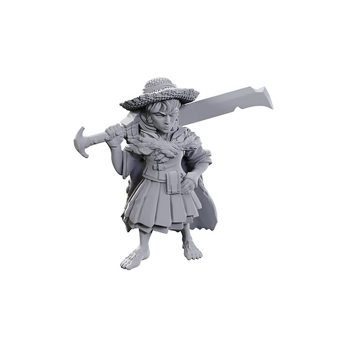 Wizkids – Pathfinder Battles Deep Cuts Miniatures: Female Halfling Magus Low-Level – Wave 23