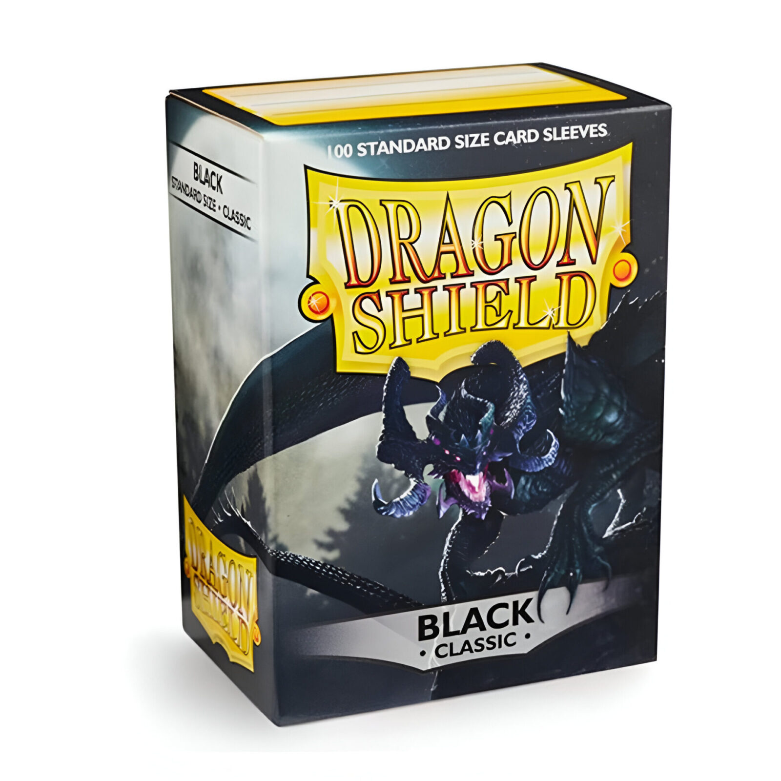 Dragon Shield – Classic Standard Size Sleeves 100pk – Black (10 Packs)