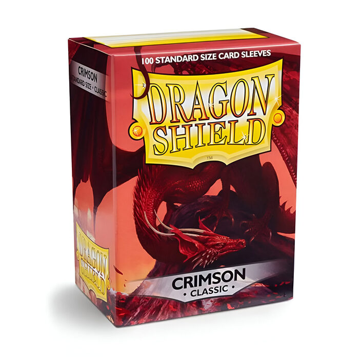 Dragon Shield – Classic Standard Size Sleeves 100pk – Crimson (10 Packs)