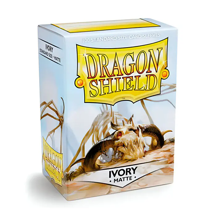 Dragon Shield – Matte Standard Size Sleeves 100pk – Ivory (10 Packs) 3