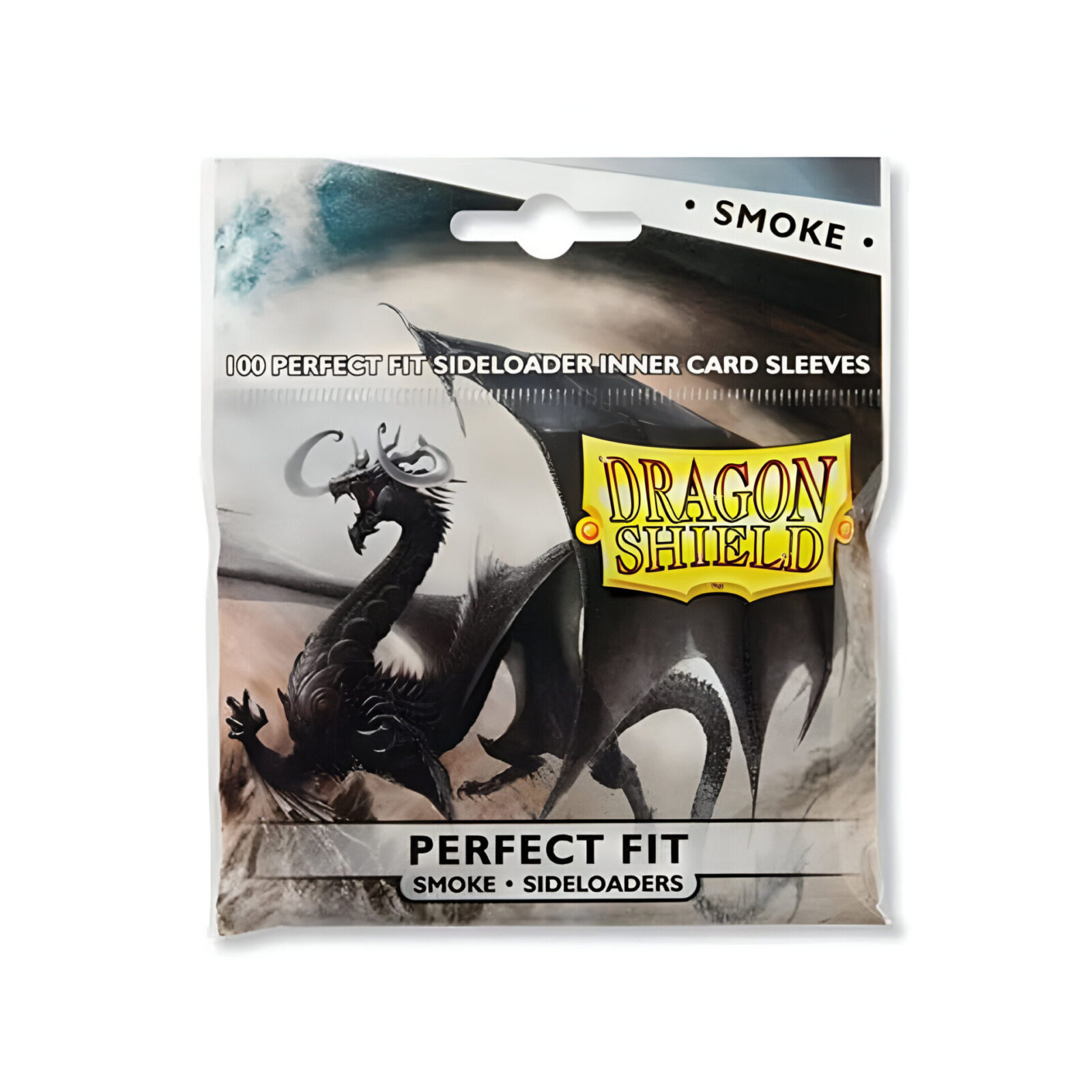 Dragon Shield – Perfect Fit Sideloaders Standard Size Sleeves 100pk – Smoke (15 Packs)