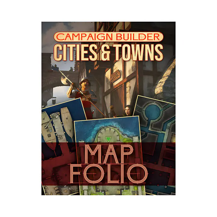 Kobold Press – Campaign Builder Cities & Towns Map Folio Hardcover 3