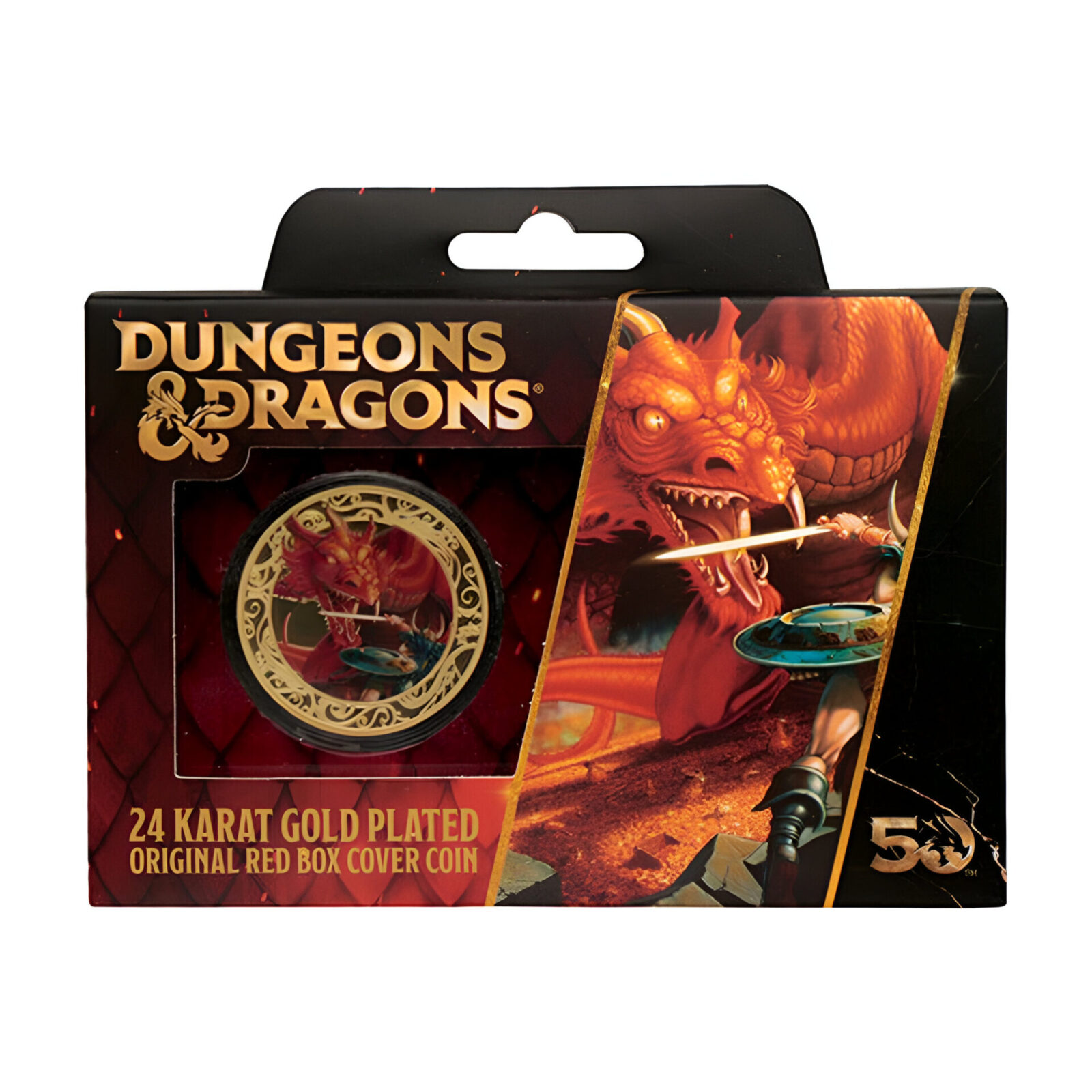 Dungeons & Dragons – 50th Anniversary 24k Gold Plated Coin With Colour Print