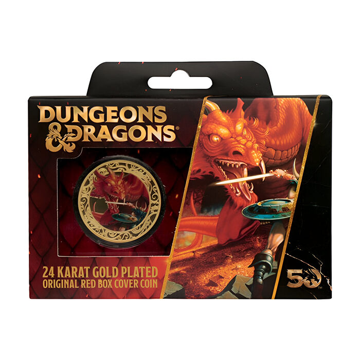 Dungeons & Dragons – 50th Anniversary 24k Gold Plated Coin With Colour Print