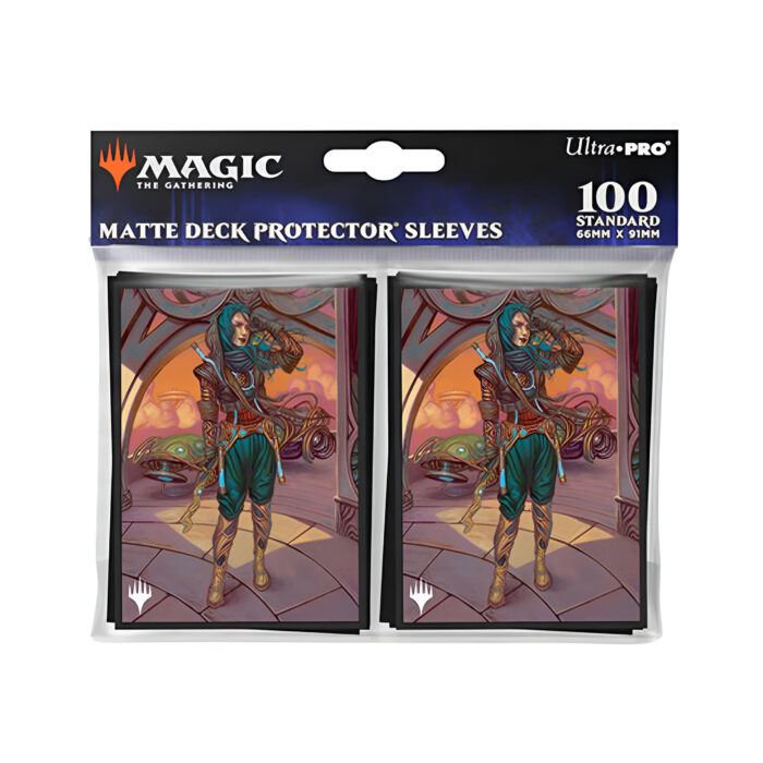 Ultra Pro – Magic: The Gathering – Aetherdrift – 100ct Deck Protector Sleeves – Borderless Racer 1