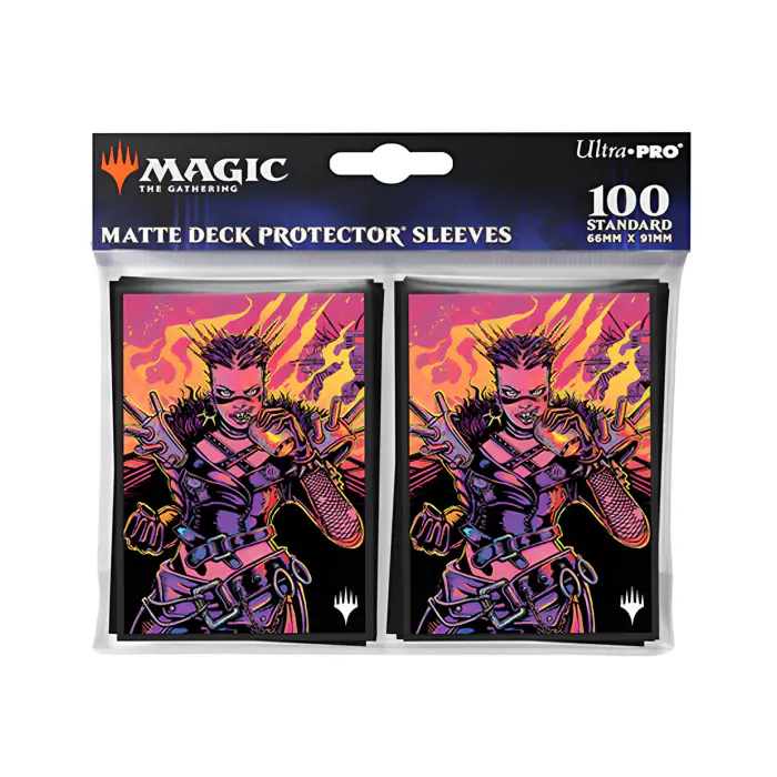 Ultra Pro – Magic: The Gathering – Aetherdrift – 100ct Deck Protector Sleeves – Borderless Racer 4 3
