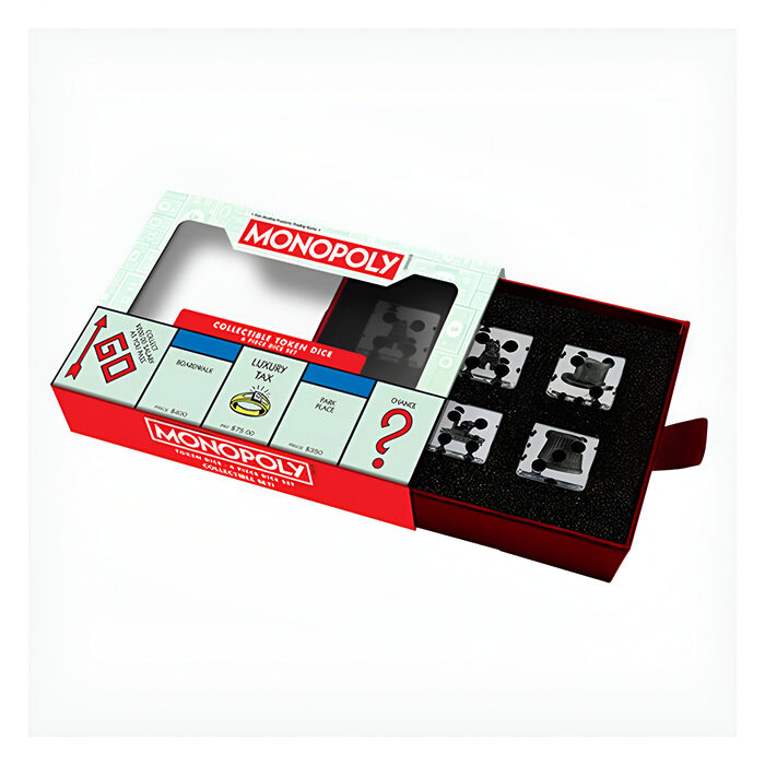 Fanroll – Monopoly 22mm Oversized Tokens Inclusion Dice Set