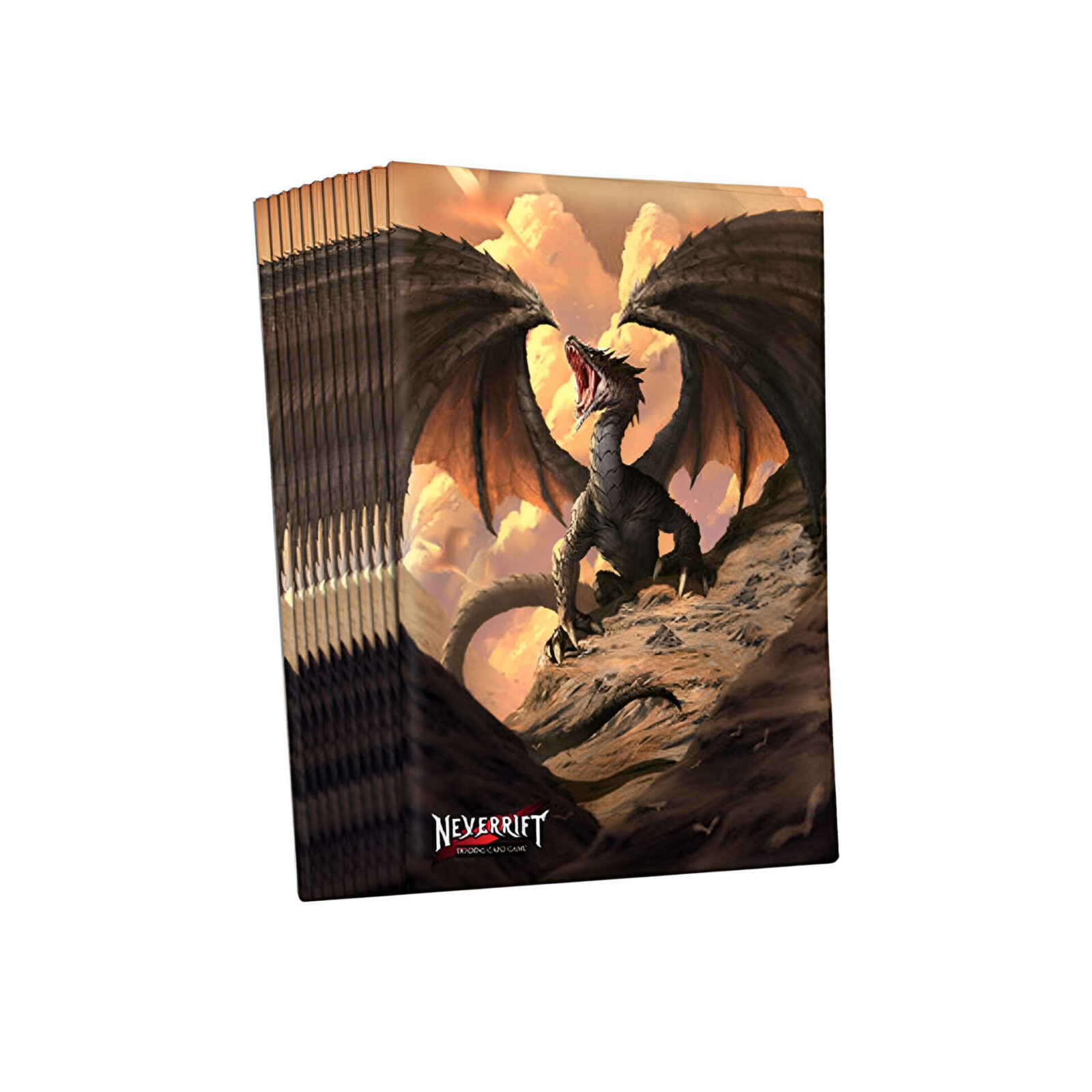 Neverrift TCG – Standard Size Sleeves – Deathclaw Dragons (40 Packs)