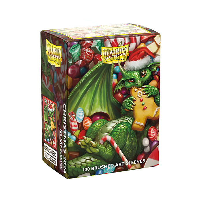 Dragon Shield – Brushed Art Standard Size Sleeves 100pk – Christmas 2024 (10 Packs)