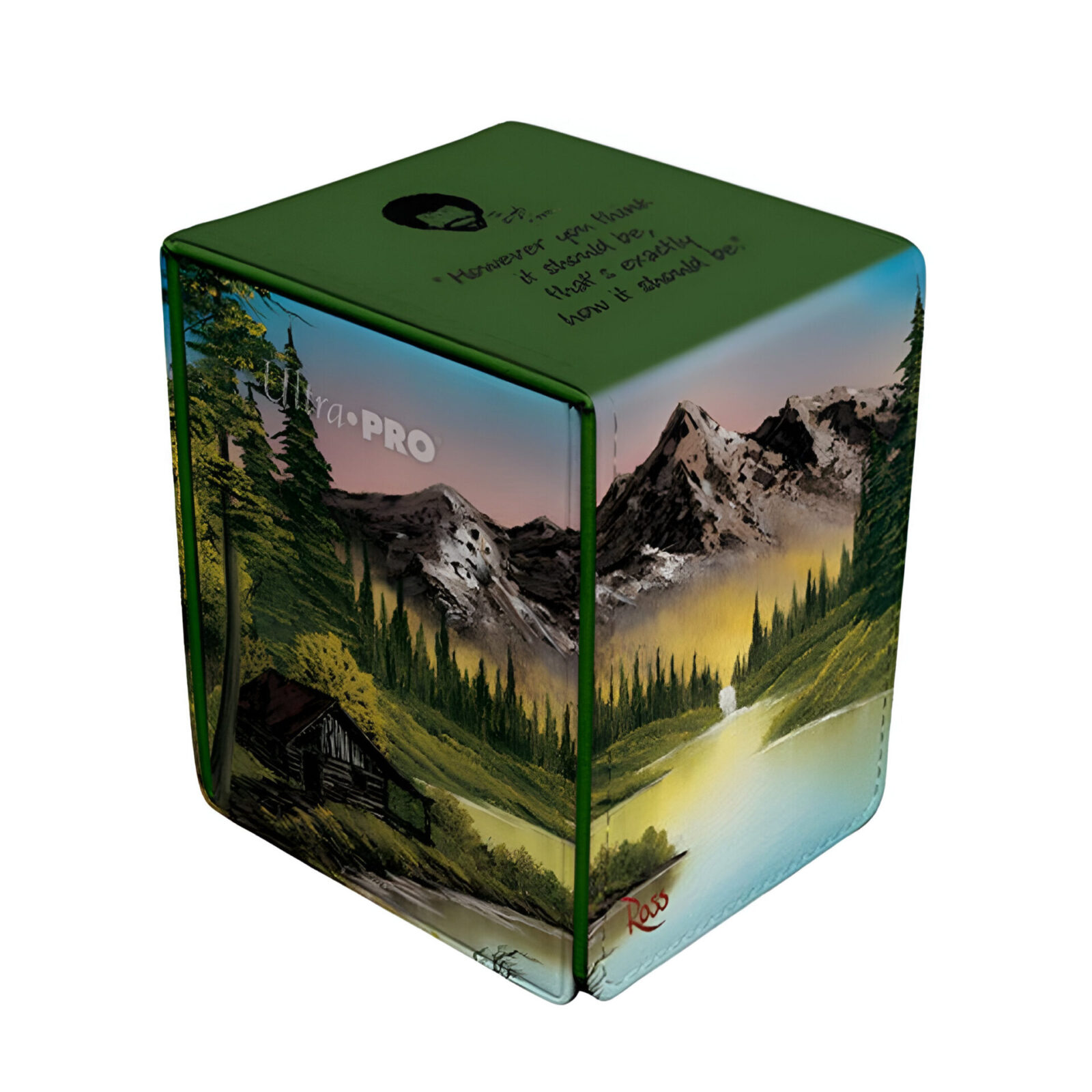 Ultra Pro – Bob Ross Mountain Retreat – Alcove Flip Deck Box