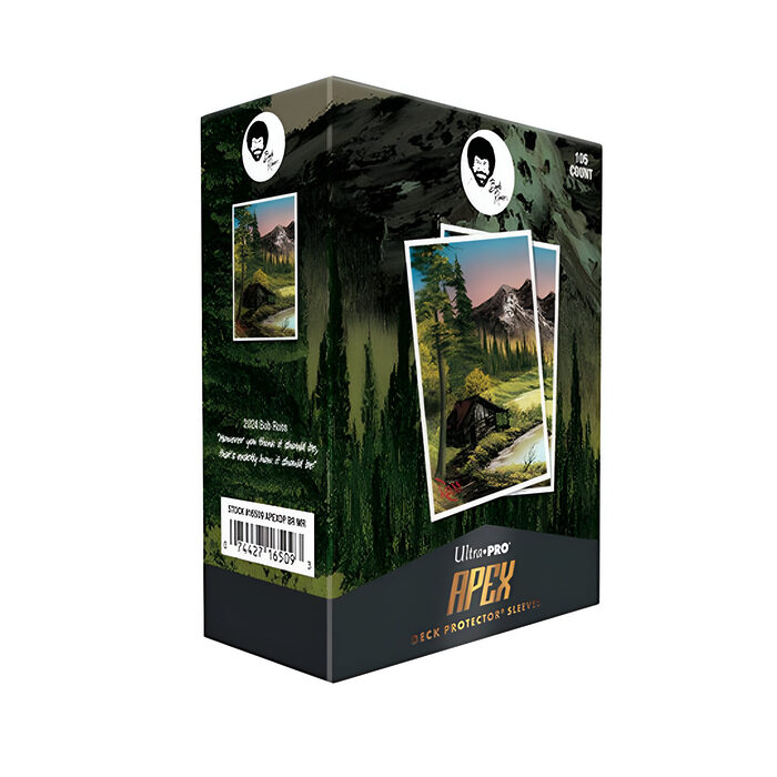 Ultra Pro – Bob Ross Mountain Retreat – 105ct Apex Deck Protector Sleeves