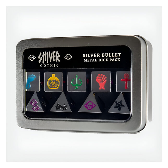 Shiver Gothic – Silver Bullet Metal Dice Pack