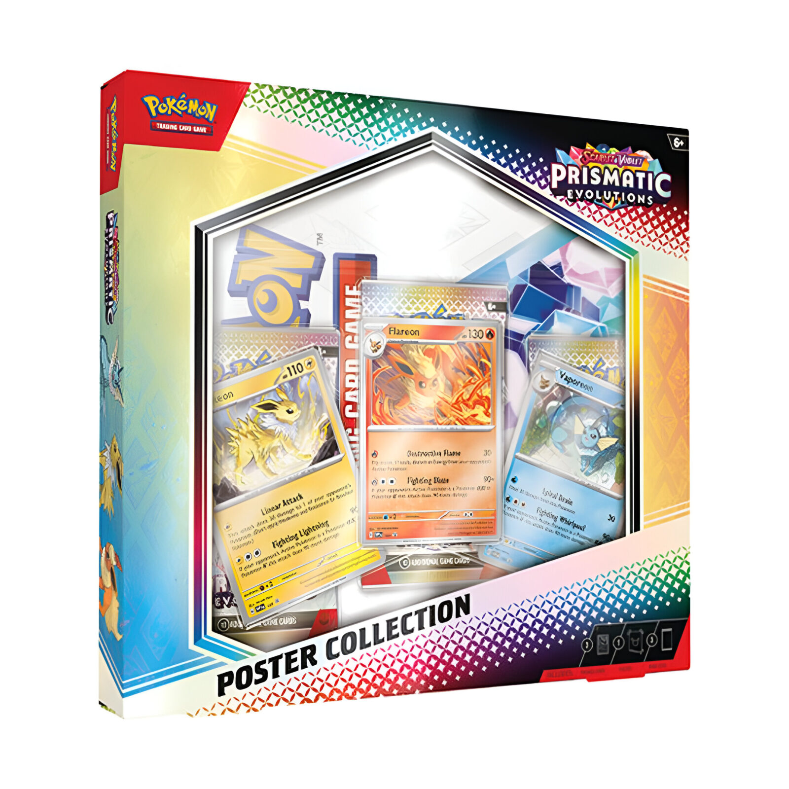 Pokemon TCG: Scarlet & Violet 8.5 Prismatic Evolution – Poster Collection (6 Packs)