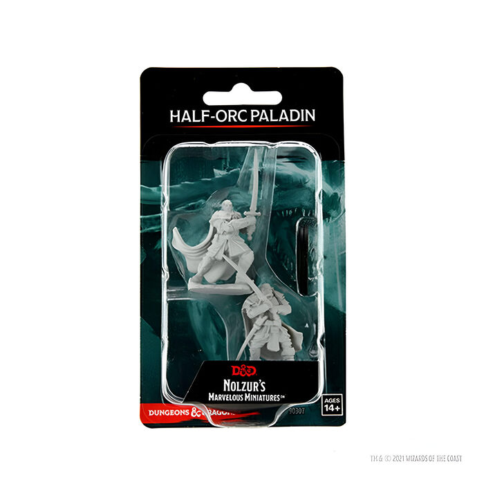 Wizkids – D&D Nolzurs Marvelous Miniatures: Half-Orc Paladin Male – Wave 15