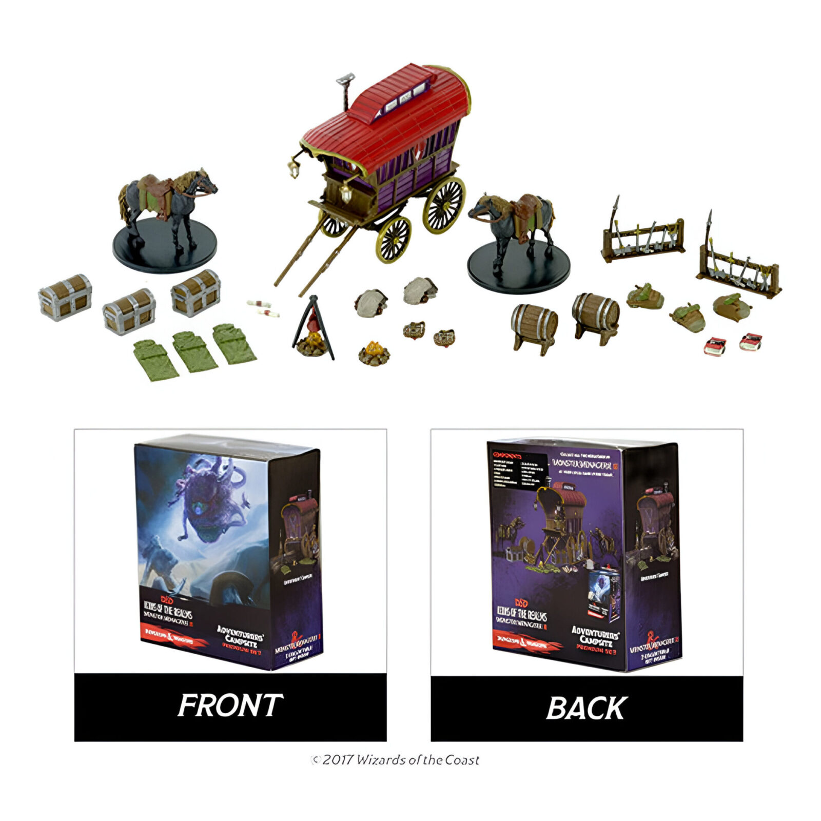 Wizkids – D&D Icons of the Realms: Set 6 – Monster Menagerie II – Adventurers Camp Premium Set