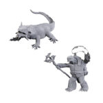 Wizkids – D&D Nolzurs Marvelous Miniatures: Tortle Druid & Wild Shape Giant Lizard – Wave 24