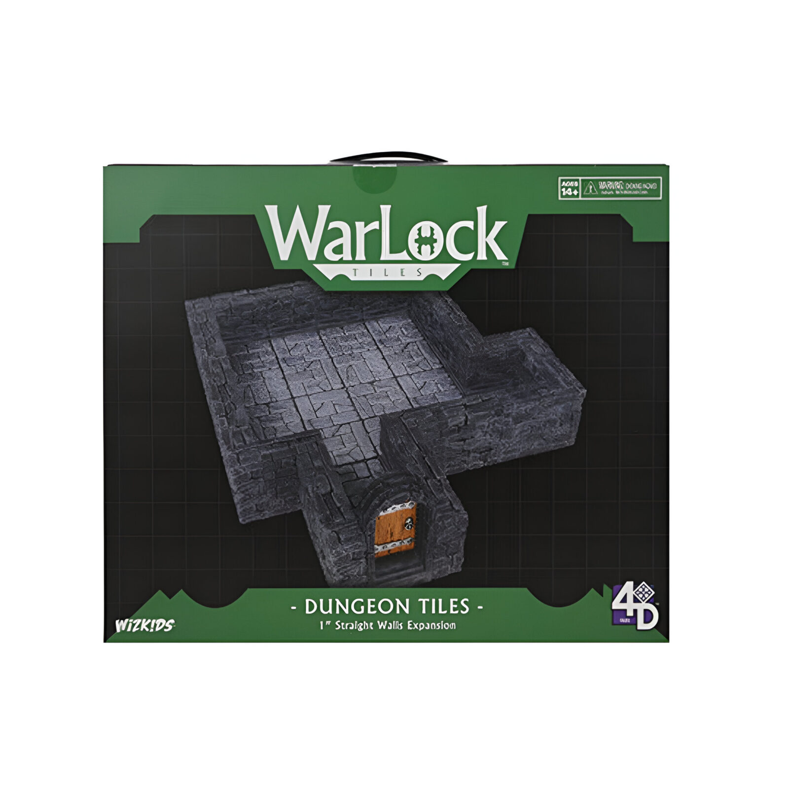 Wizkids – WarLock Tiles: Expansion Pack – 1 in. Dungeon Straight Walls